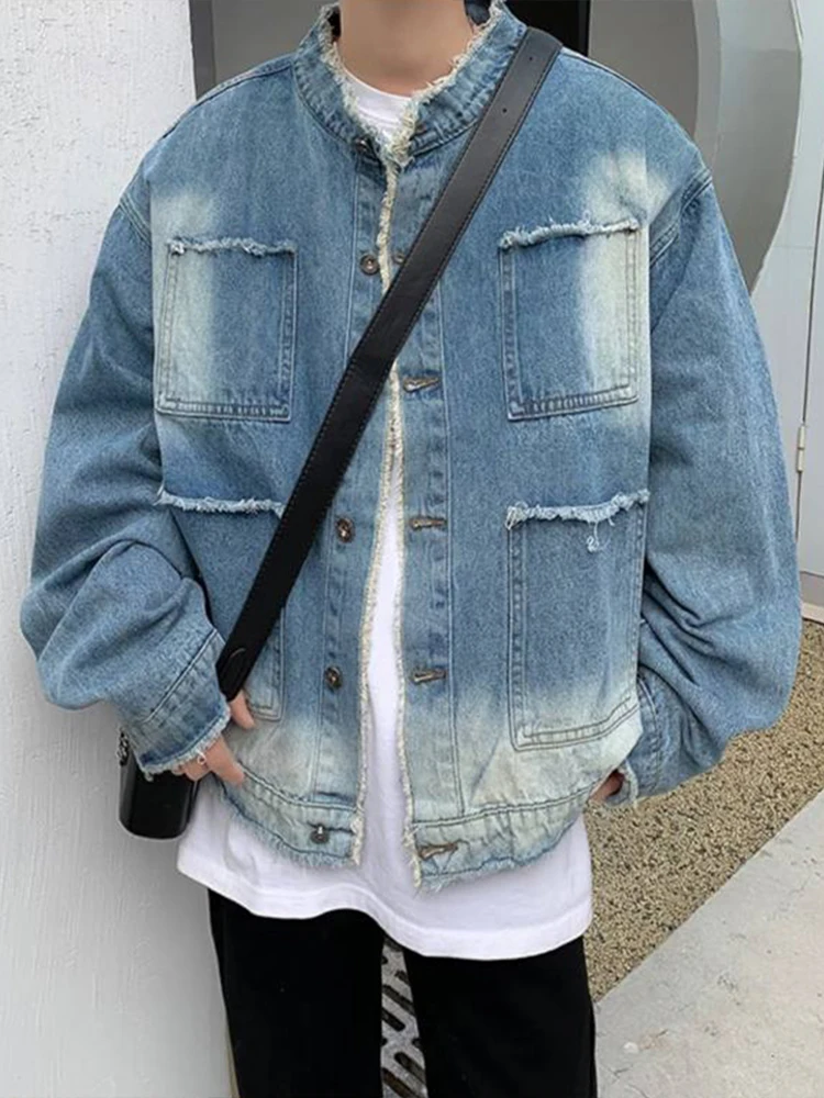 

Мужские джинсы Cleanfit Blue Ripped Denim Jaet: высококачественная американская рабочая одежда, винтажные джинсы для активного отдыха, повседневной носки и спорта