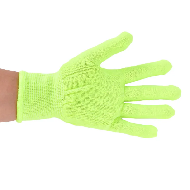 5Pairs Party Fluorescent Glove Good Flexibility green Gloves Flexible work Gloves