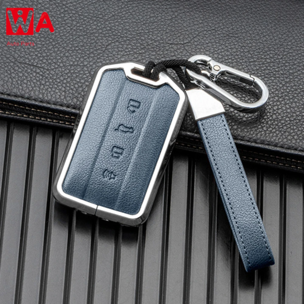 

Luxury Leather Car Key Cover For GWM WEY TANK 300 500 Great Wall Vv7 Keychain Holder Keyring Case Shell