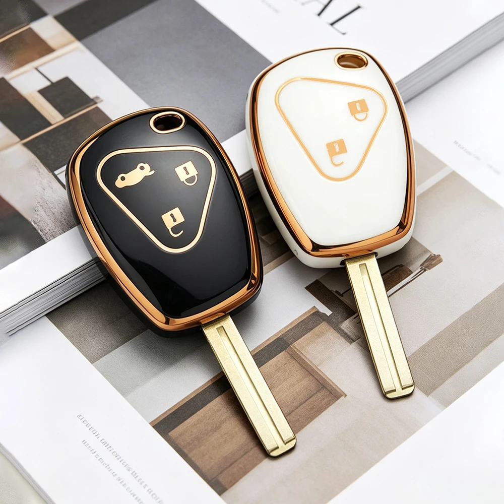 TPU Fernbedienungs-Schlüsselgehäuse Schutzhülle für Renault Modus, Clio 3, Twingo, Kangoo Schlüsselanhänger Auto-Zubehör