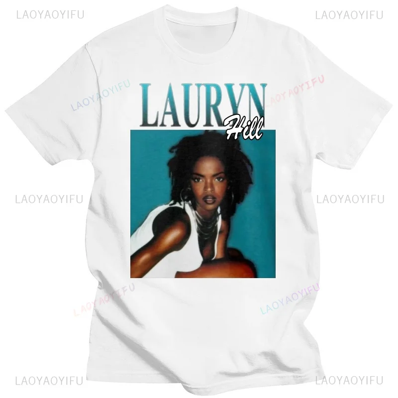 The Fugees Band Hip Hop Group Printed T Shirt Lauryn Hills Pras Wyclf Jean Graphic T-shirts for Men Fashion Hipster Tees