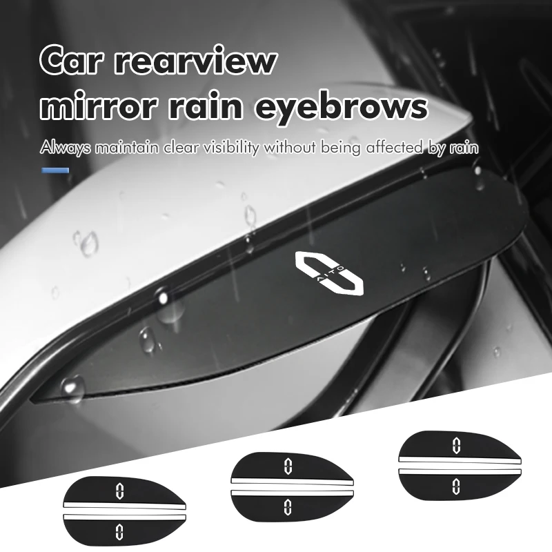 Soft Rubber Rearview Mirror Rain Eyebrow Styling Accessories For Aito M5 M7 2022 2023