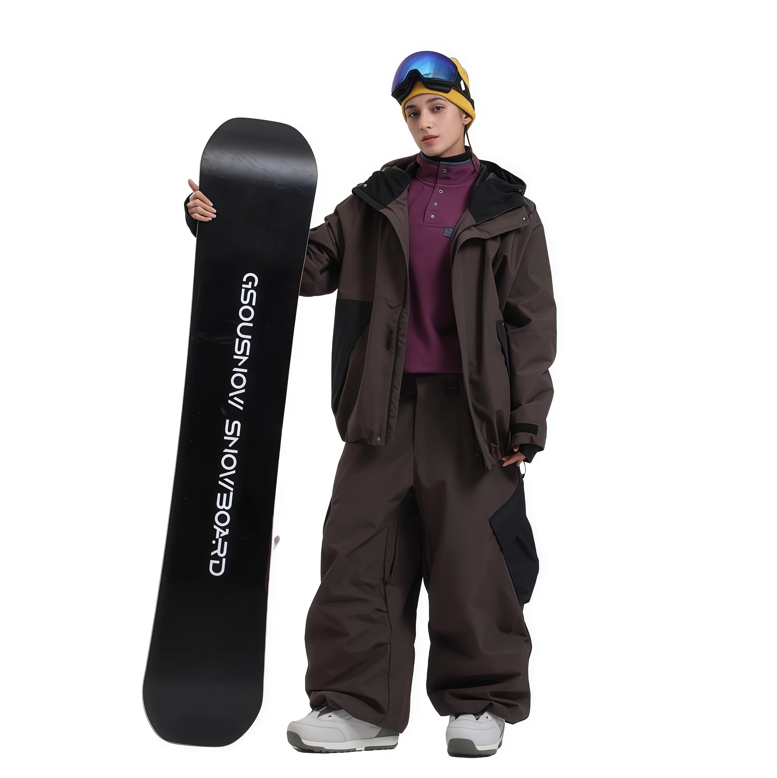 

Gsou Snow 2025 New Winter Loose Ski Suit Outdoor Waterproof Breathable Mountain Snowboard Jacket And Pants For Men And Women