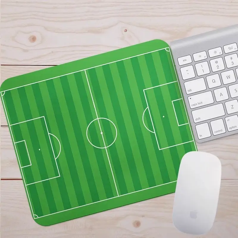 

Зеленый коврик для мыши Футбольное поле Простой коврик для мыши Стекло без запирающихся краев Коврик для мыши Коврик для компьютерной мыши Ноутбук Настольный коврик для ПК