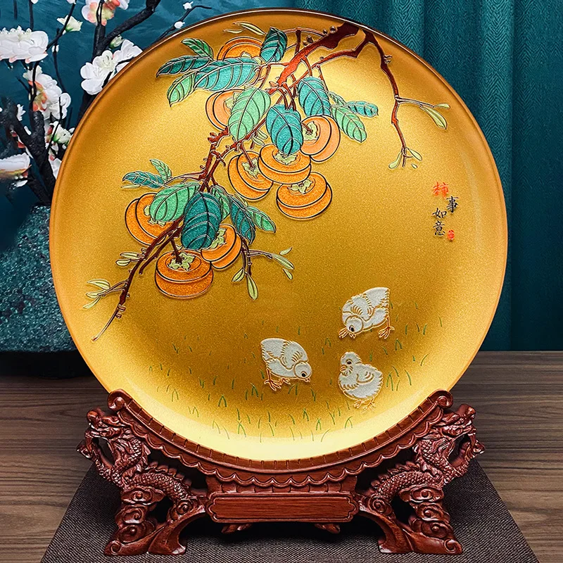 Persimmon Ruyi Craft Tellerornament