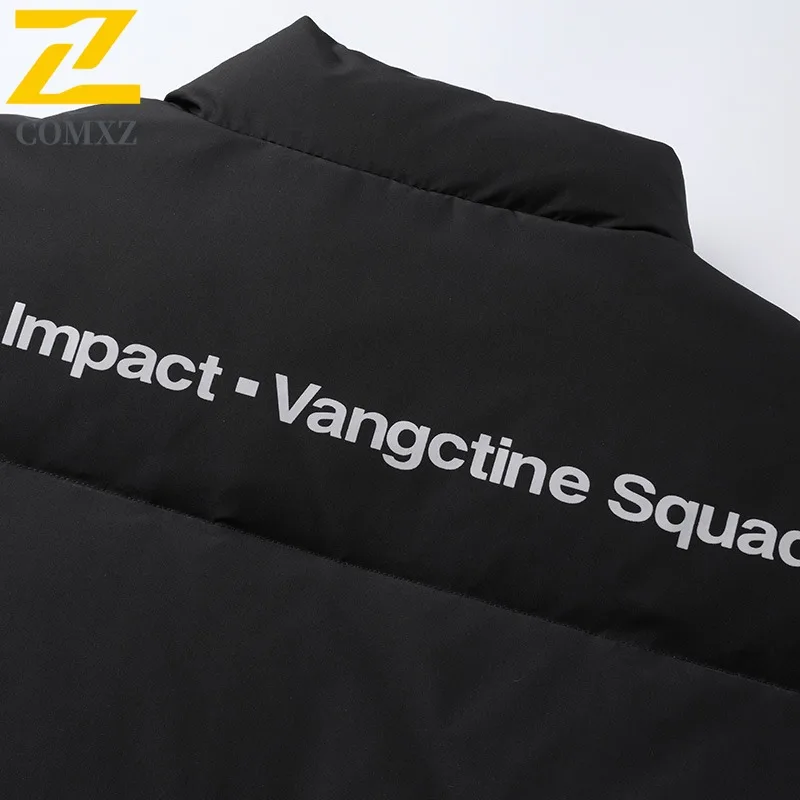 COMXZ Mens Padded Jacket New Camping Windproof Coat Leisure Solid Color Outdoor Mountaineering Hiking Autumn Garment