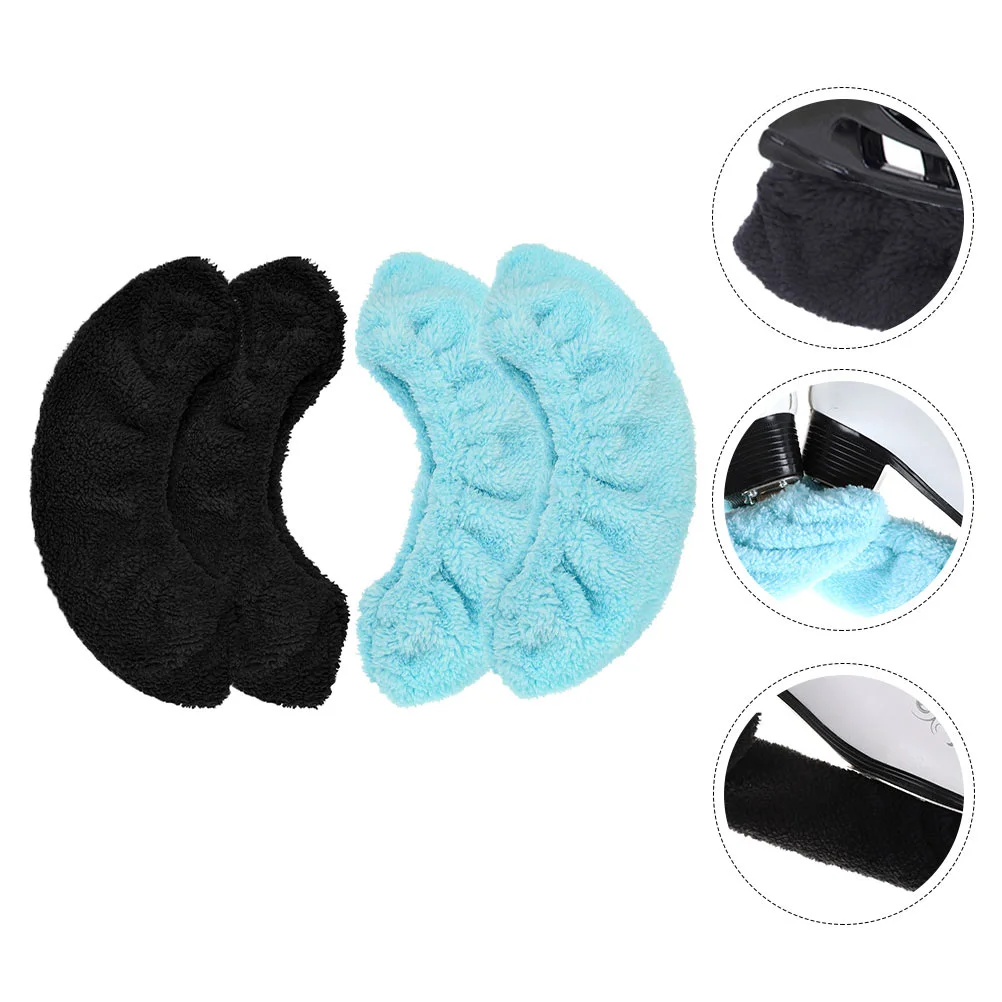 2 Pairs Skates Figure Skating Knife Cover Plush Blades Covers Children Set Elastic Hockey Kids Men and Women