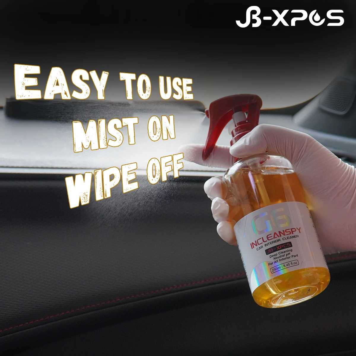 Car Interior Leather Cleaner Neutral PH For Leather Woven Fabric Seat Decontamination Car Interior Cleaner Spray INCLEANSPY G6
