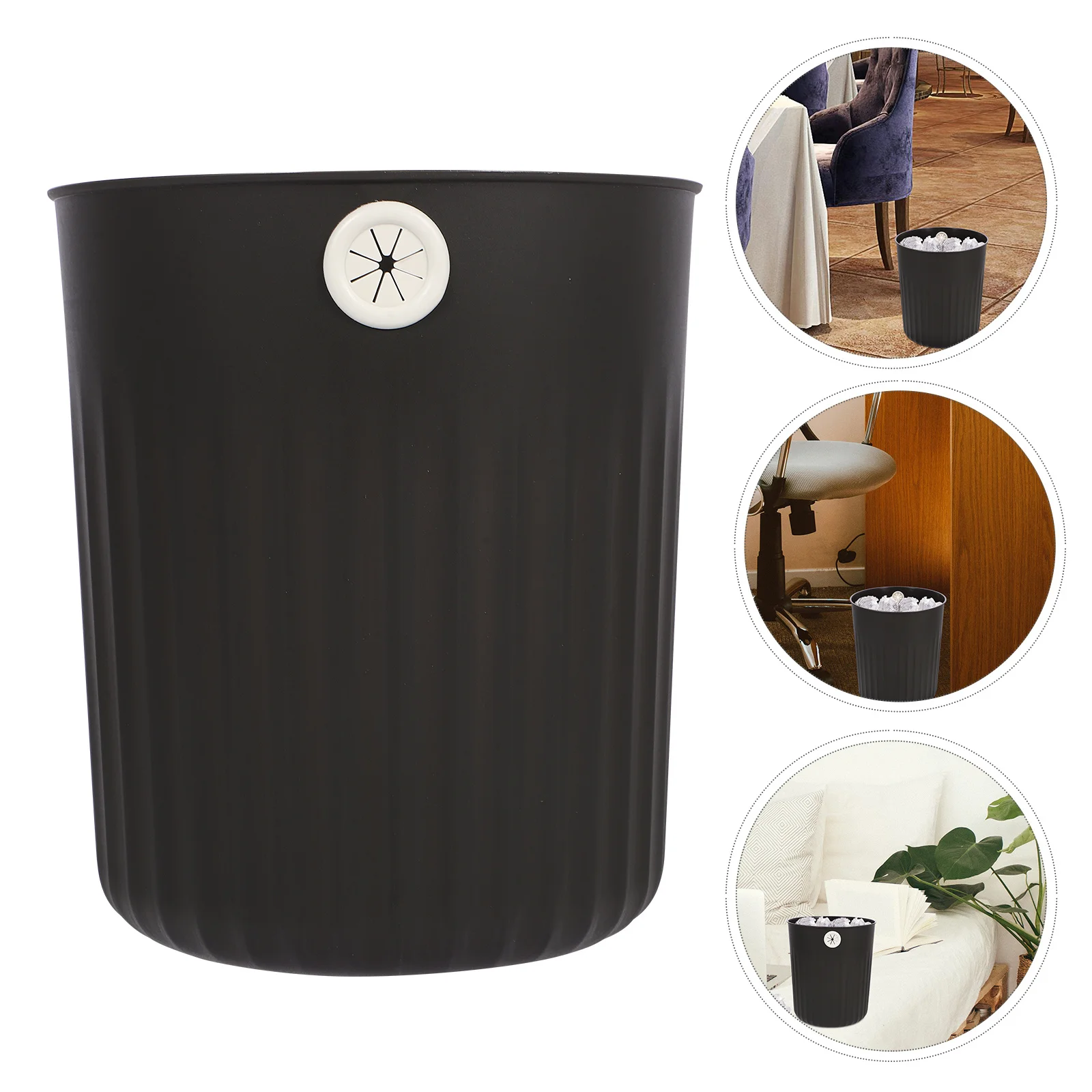 

Large Capacity Trash Can No Lid Garbage Bucket Pp Material Strong Bearing Large Opening Office Public Space Restaurant Hospital