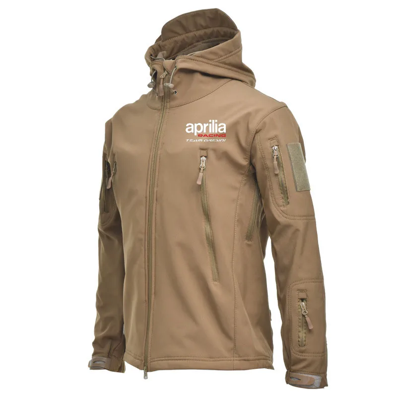 2024 New fashion aprilia Racing men's jacket High quality outdoor Travel Hiking jacket Windproof men's hooded jacket