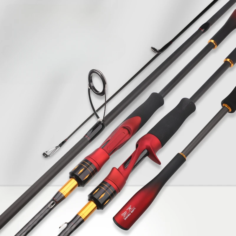 Carbon fishing rod, ultra-light, ultra-hard, spinning, casting, sea fishing rod, ceramic guide ring, light wheel seat