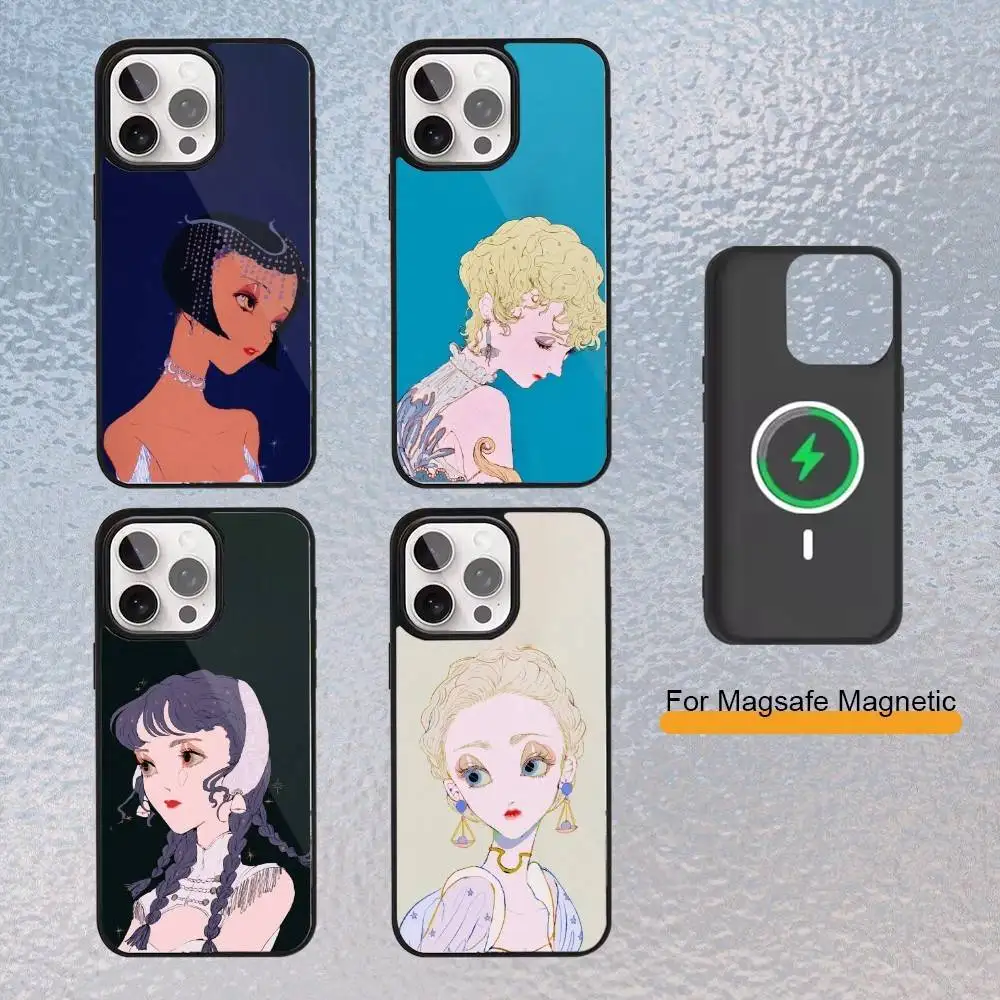 

Yashiro Nanaco Phone Case for iPhone 17,16,15,14,13,12,11 Plus,Pro Max Magnetic Wireless Charging Cover