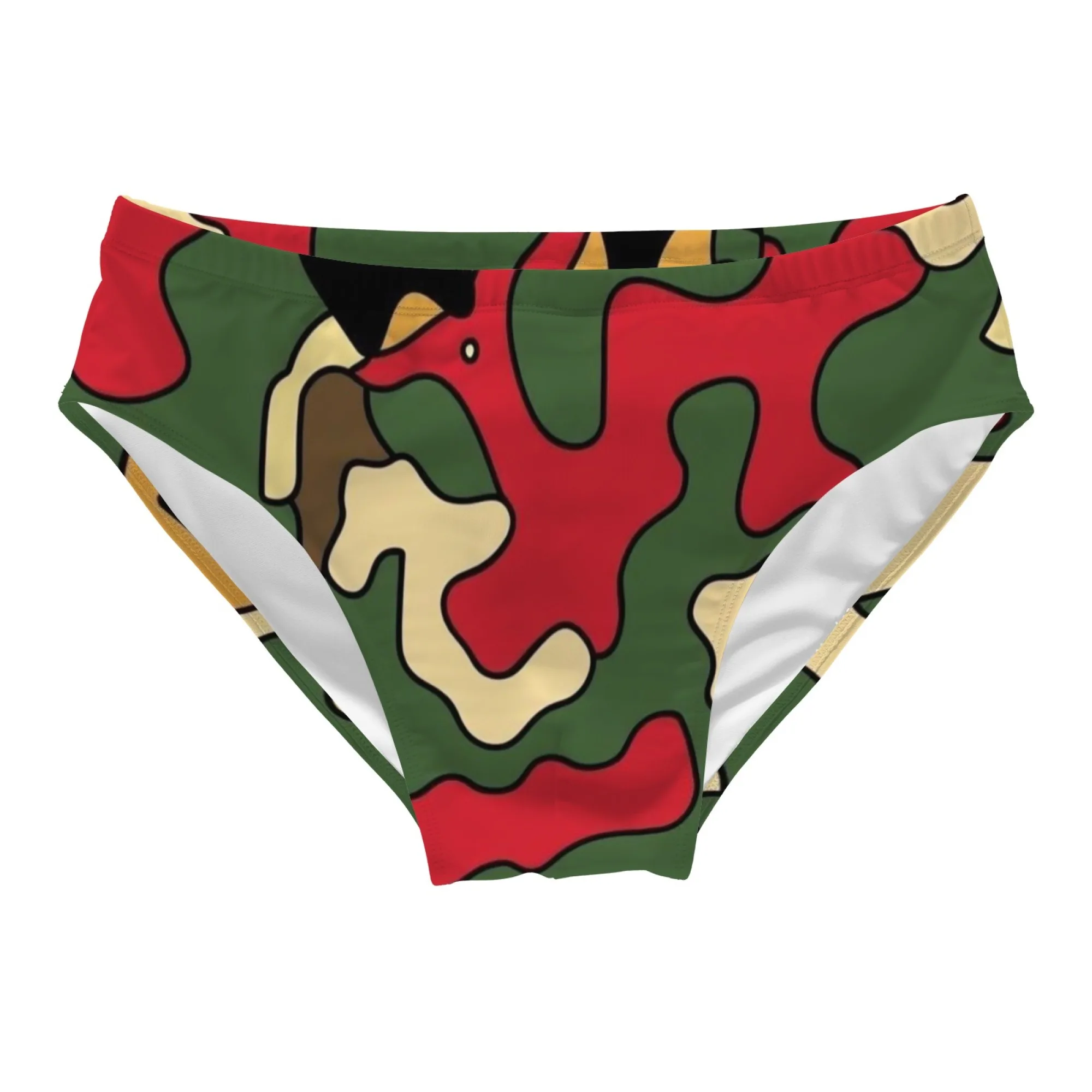 Camouflage Swim Trunks Lightweight Comfortable Stylish Men's Triangle Swim Trunks Pool Party Beach Vacations Sexy Men's Bikinis