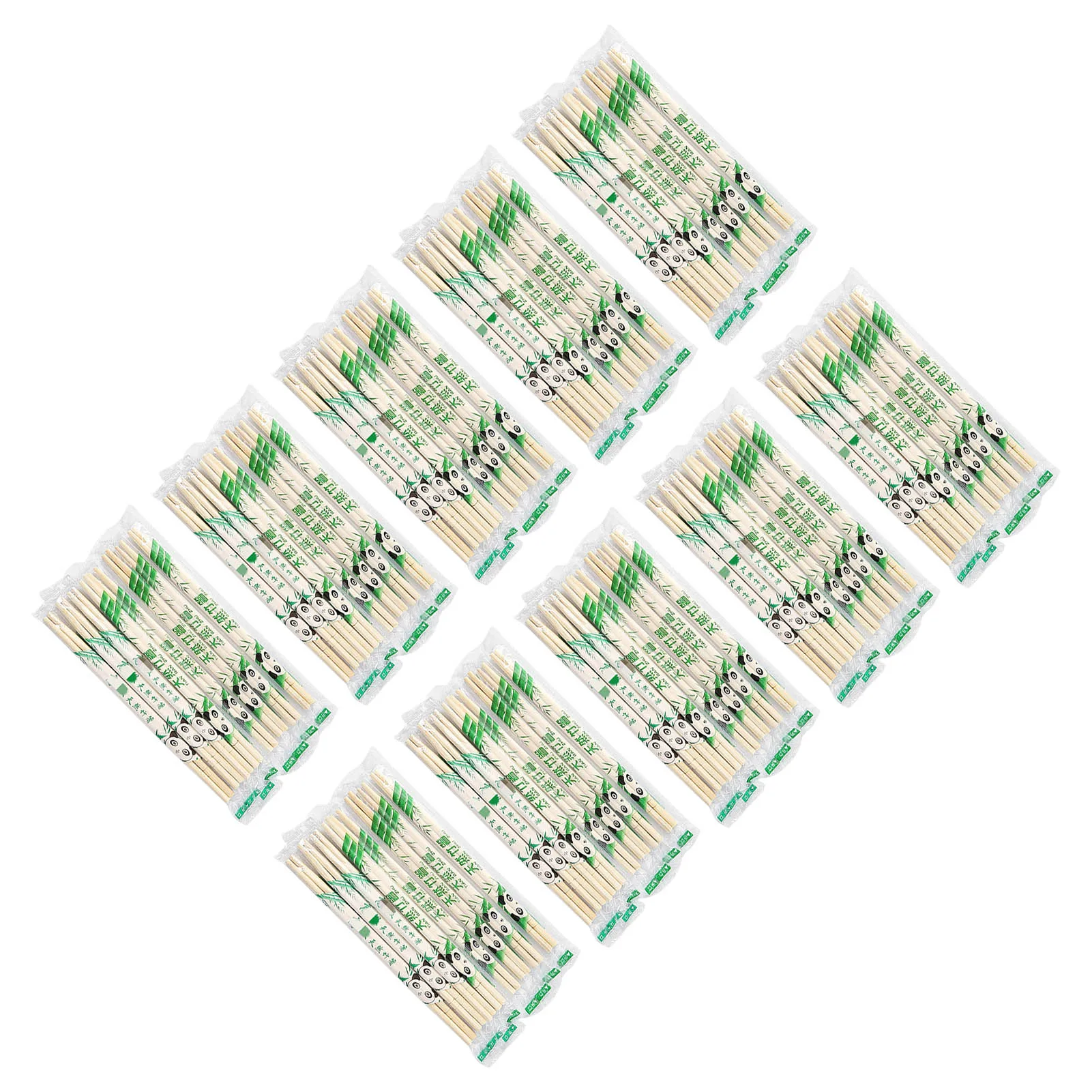 Disposable Chopsticks Separated Package Bamboo Round Chop Sticks for Restaurants Home Use Disposable Round Chopsticks