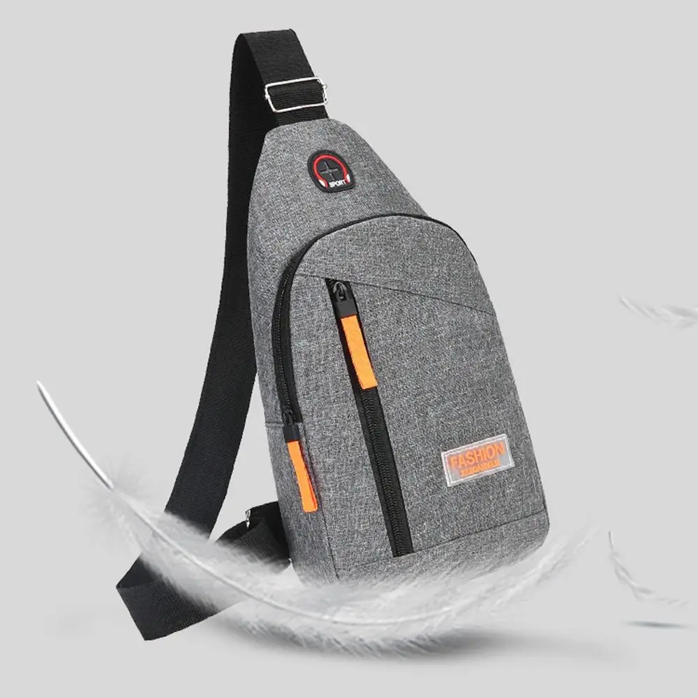 Casual Oxford Cloth Men Chest Bag Lightweight Large Capacity Crossbody Bag Waterproof Multifunctional Waist Bag - view 4