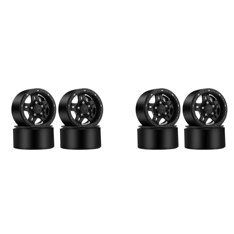 

8PCS Plastic Beadlock 2.2 Wheel Hub Wheel Rims For 1/10 RC Crawler Car Axial SCX10 Wraith Capra RR10 Traxxas TRX4 D90