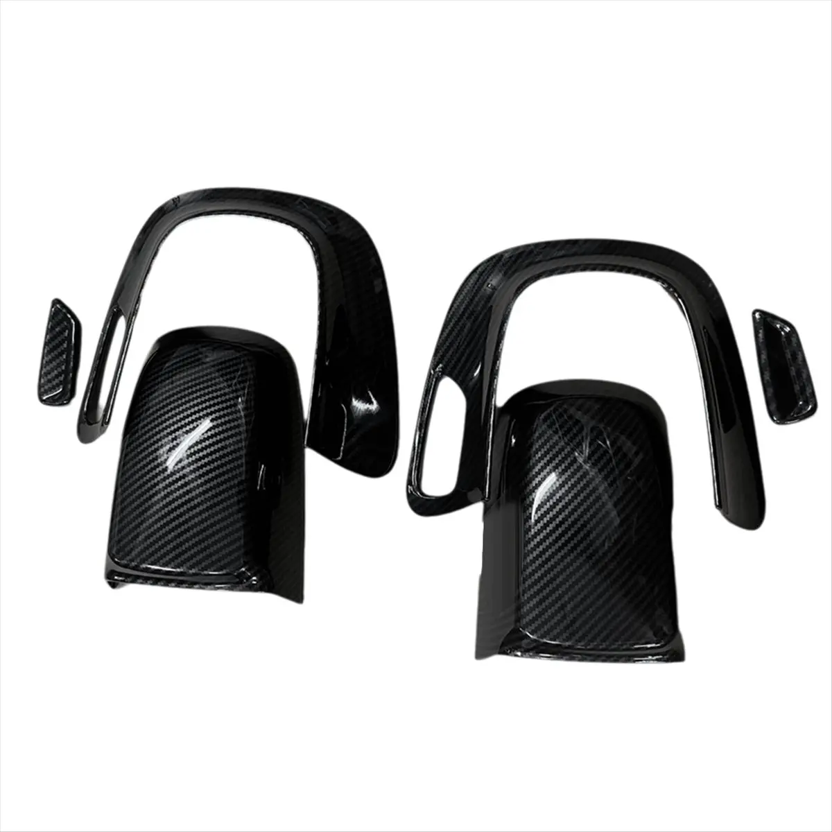 #32D (Carbon Fiber)6pcs/Set Car Interior Front Seat Headrest Panel Trim Cover Protector,Automotive Parts & Accessories