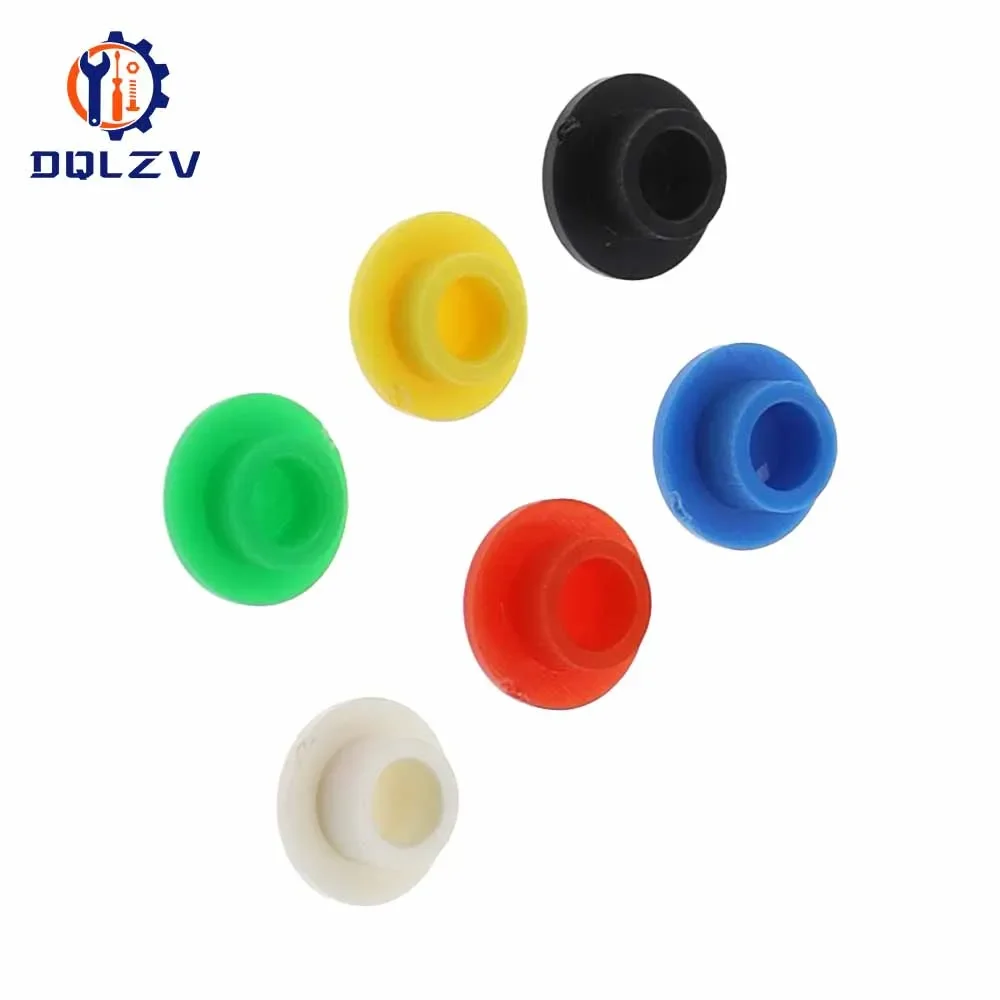 A29 3.4/3.2/3.1mm Micro Tactile Push Button Switch Cap Momentary Tact Cap fit 6*6 Switchs Red Black White Grey Blue Green 6x6mm