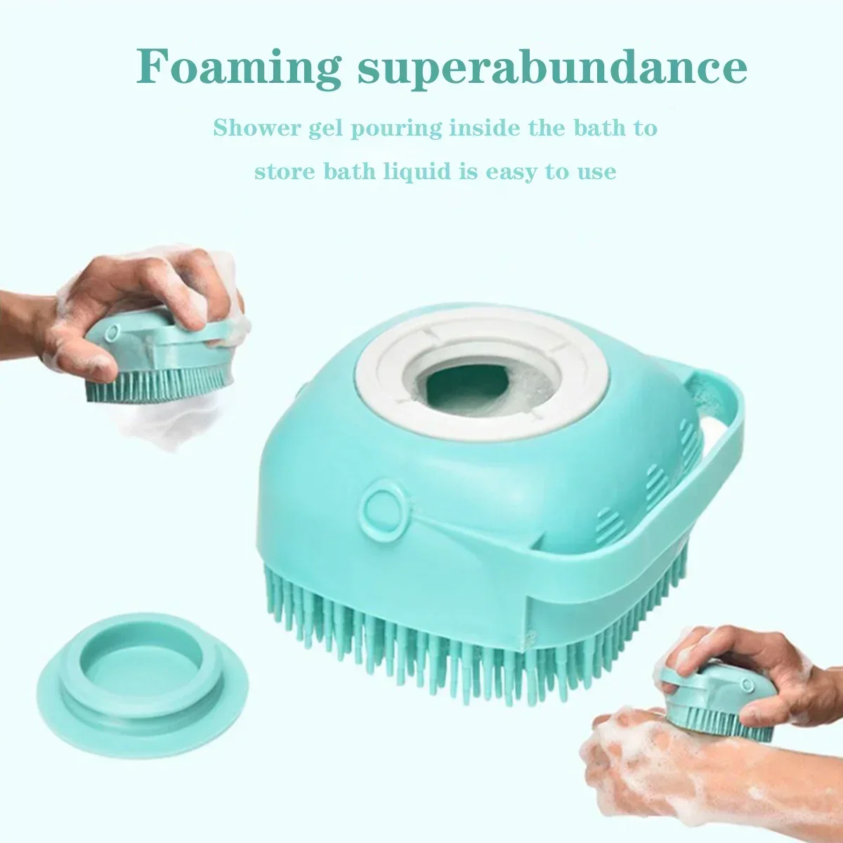 Pet Bathing Brush Soft Silicone Massager Shower Gel Bathing Brush Clean Tools Comb Dog Cat Cleaning Grooming Supplies