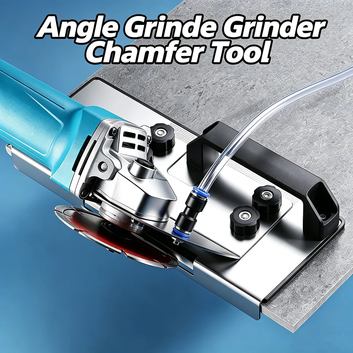 Angle Grinder Tile Chamfering Tool 45 Degree Bevel Edge Cutting Guide Adjustable Extended Base Plate For Ceramic Stone Miter