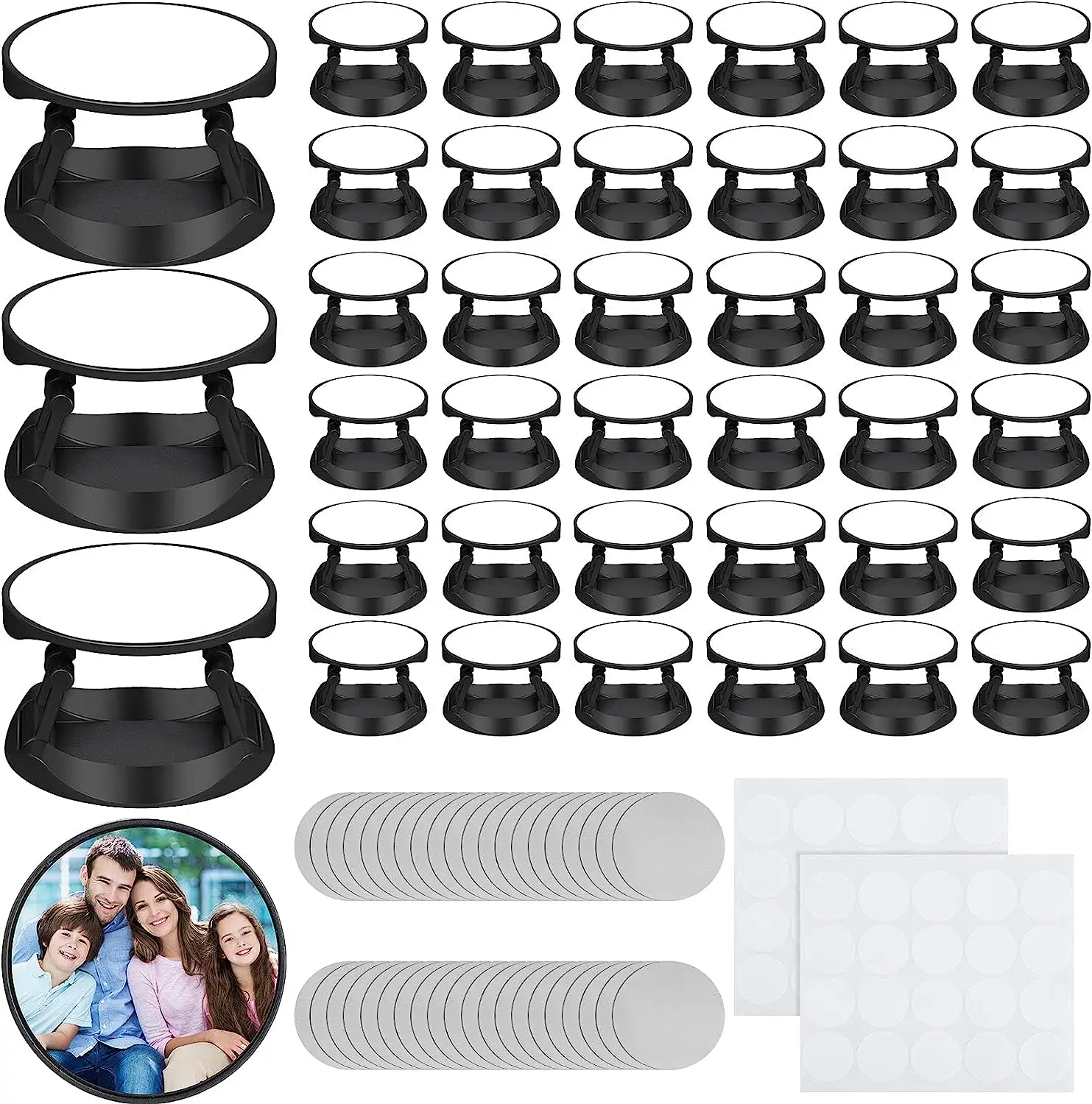 60Pcs/Lot Sublimation Cell Phone Grip Holder Collapsible Finger Ring Phone Holders For Smartphones and Tablets