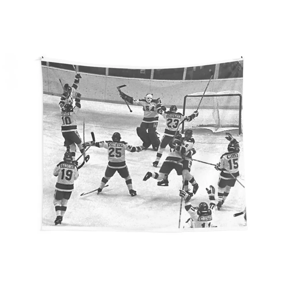 miracle on ice Tapestry Aesthetic Home Decor Wallpaper Bedroom Tapestry