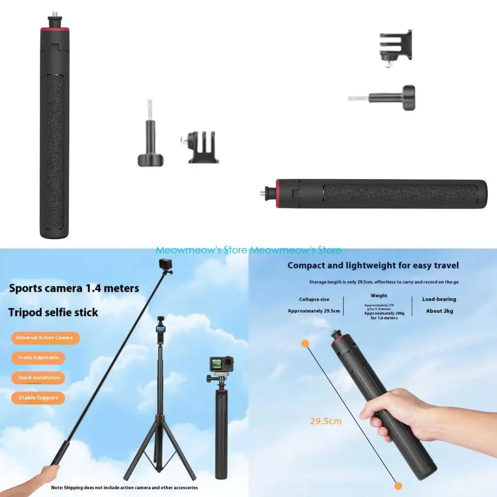W91A Selfie Selfie مع Tripod Stand Association Extension Extension Telescoping Selfie Tripod لكاميرا الحركة