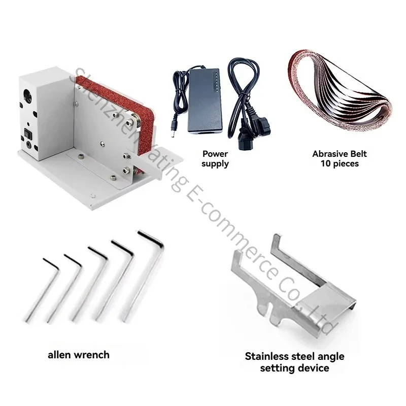 

2026　Small Mini Electric Belt Sander DIY Polishing Machine Sharpener Fixed Angle Sharpener Desktop Grinder Edger