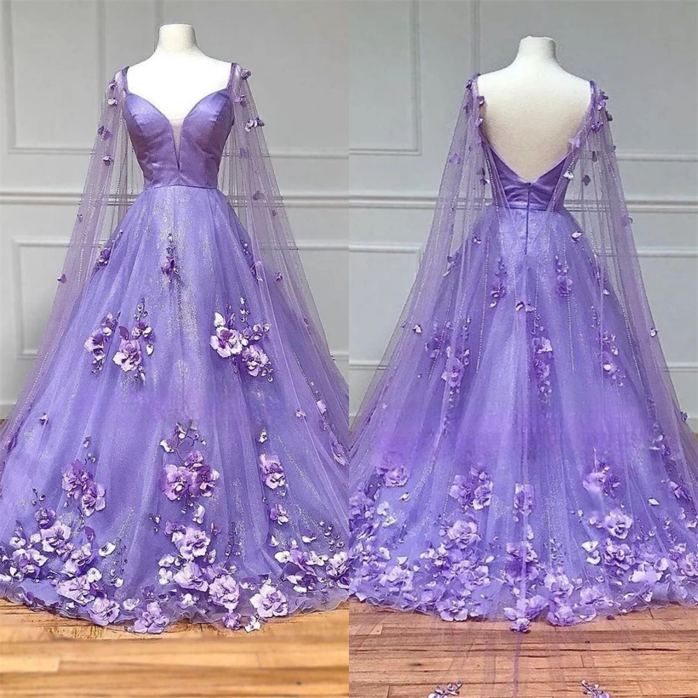 Customized Elegant Spaghetti Ball Gown Quinceanera Flowers Fold ChiffonOccasion Evening Gownvestidos para mujer galaفساتين سهر