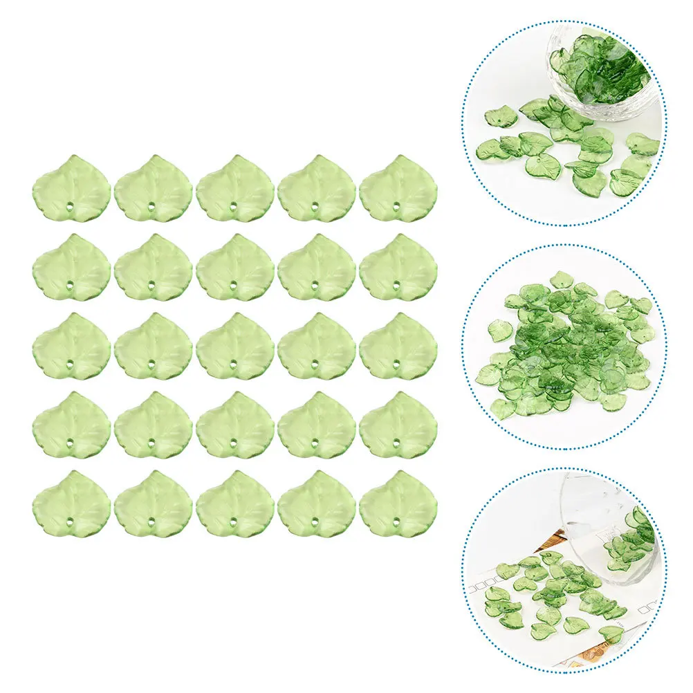 

300Pcs Leaf Shaped Pendants Acrylic Charms for Jewelry Making Necklace Earrings DIY Craft Accessories Charms for Jewelry Making