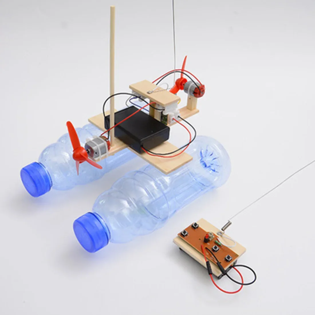 DIY RC Airboat Model Science Experiment Puzzle Assembly Toy For Students Boys Kids Diy Educational Science Kits