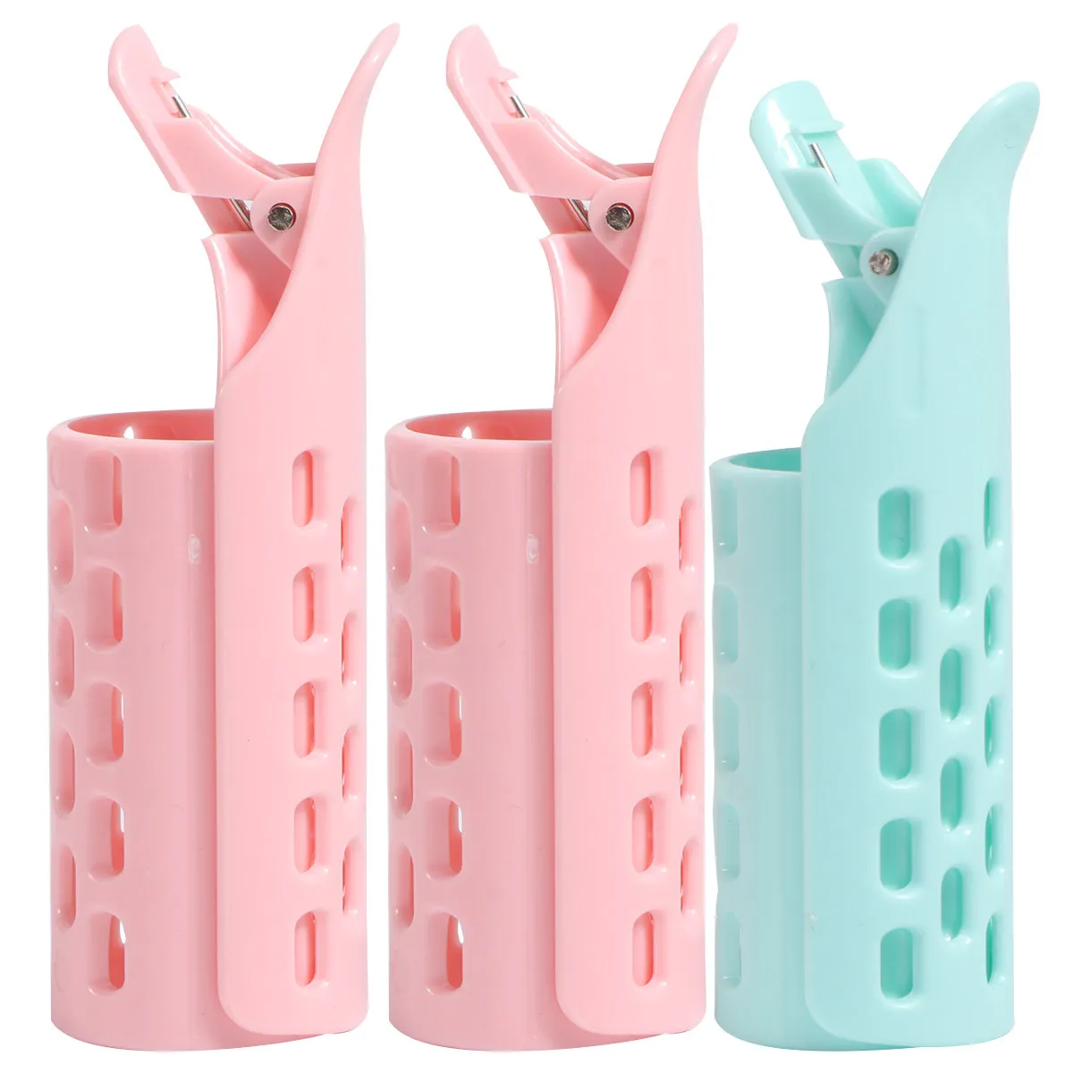 3 Piece Hair Rollers Lightweight ABS Curlers for Long Short Hair Salon Styling and Voluminous Curls