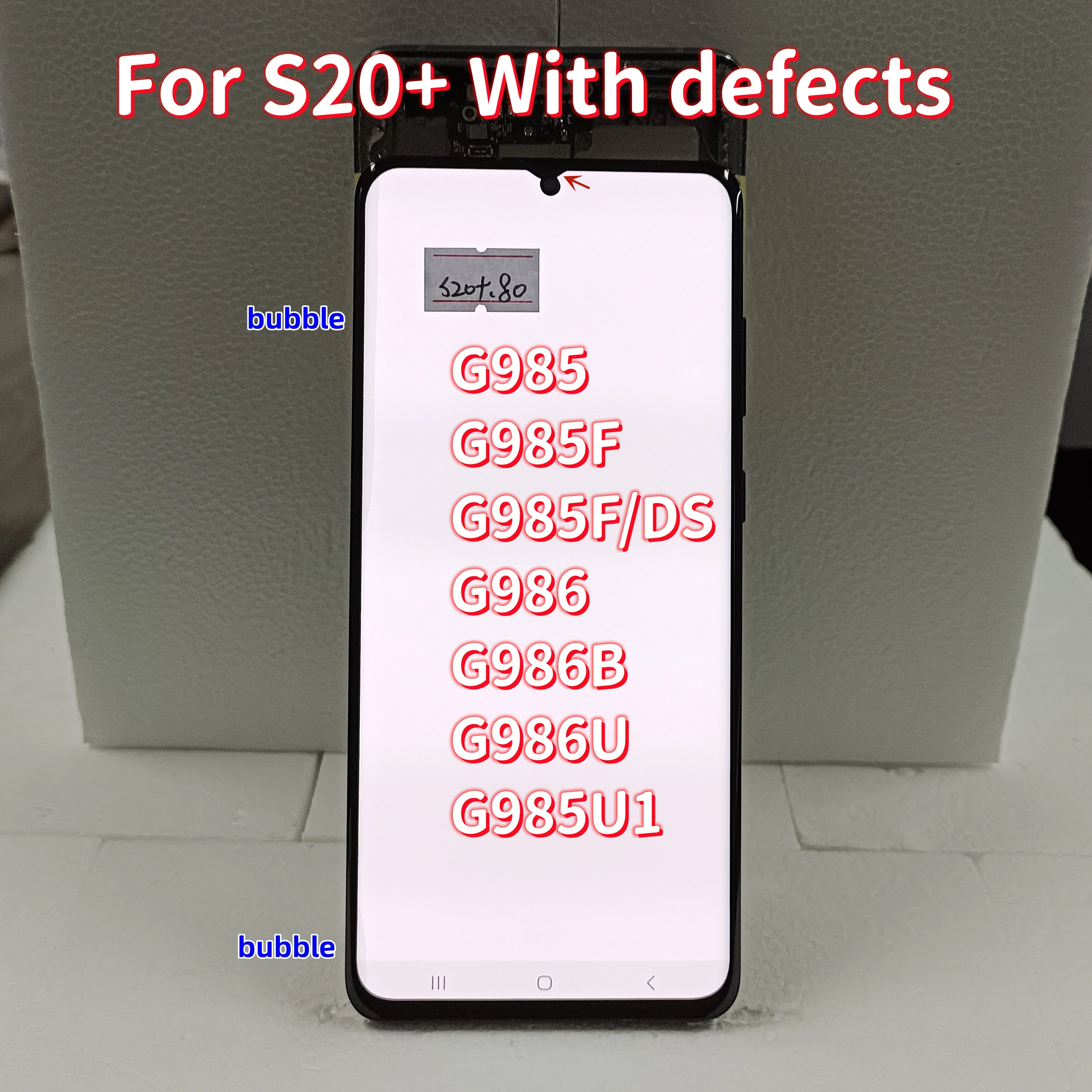 100% AMOLED S20 + для Samsung Galaxy S20 Plus G985 ЖК-дисплей дигитайзер в сборе SM-G986B/DS G986U запасной сенсорный экран