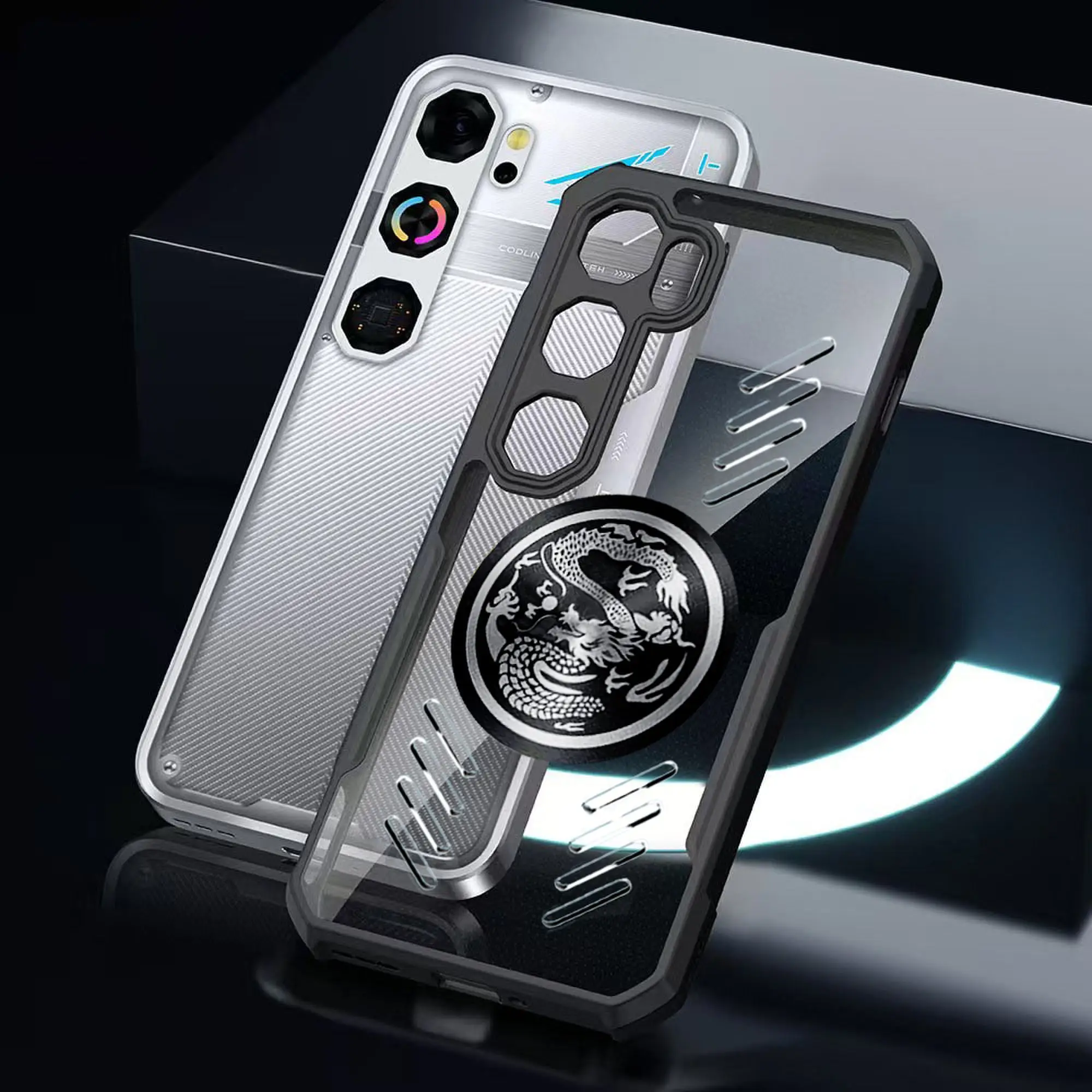 Fundas para Teléfonos Esports con Disipación de Calor para Nubia Neo 5 3 GT Pro Neo 5 3 2 1, Funda Magnética Transparente de Grafeno a Prueba de Golpes con Airbag