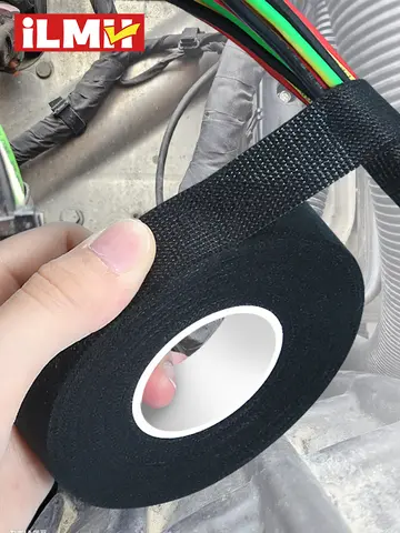 High Temperature Wire Harness Cloth Tape Automotive Cable Loom Heatproof Fabric Adhesive Tape for Engine Electrical Insulation