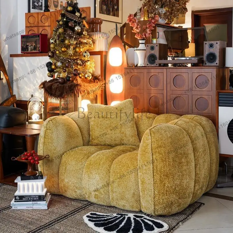 

Classic Italian Living Room Sofas Minimalist Visitors Garden Salon Living Room Sofas Puffs Lazy Sofa