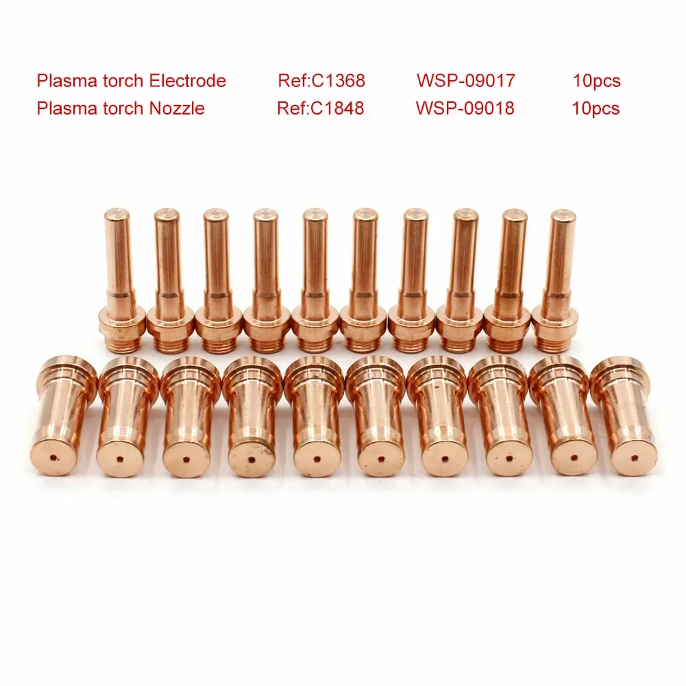 Imagem -06 - Tocha de Plasma C1368 Ponta do Eletrodo C1848 Desempenho Confiável Compatível com Cebora Cp91 mm 50 a 70a 10 Conjuntos