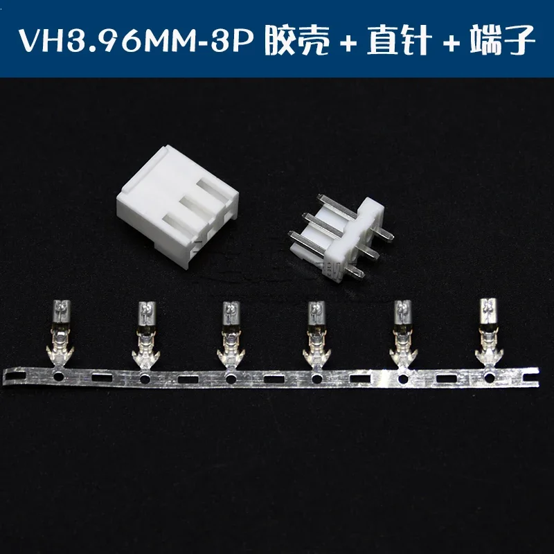 10sets VH3.96mm 2P 3P 4P 5P 6P 7P 8P 9P 10Pin Male Plug + Female Housing + Terminals VH3.96 Connector