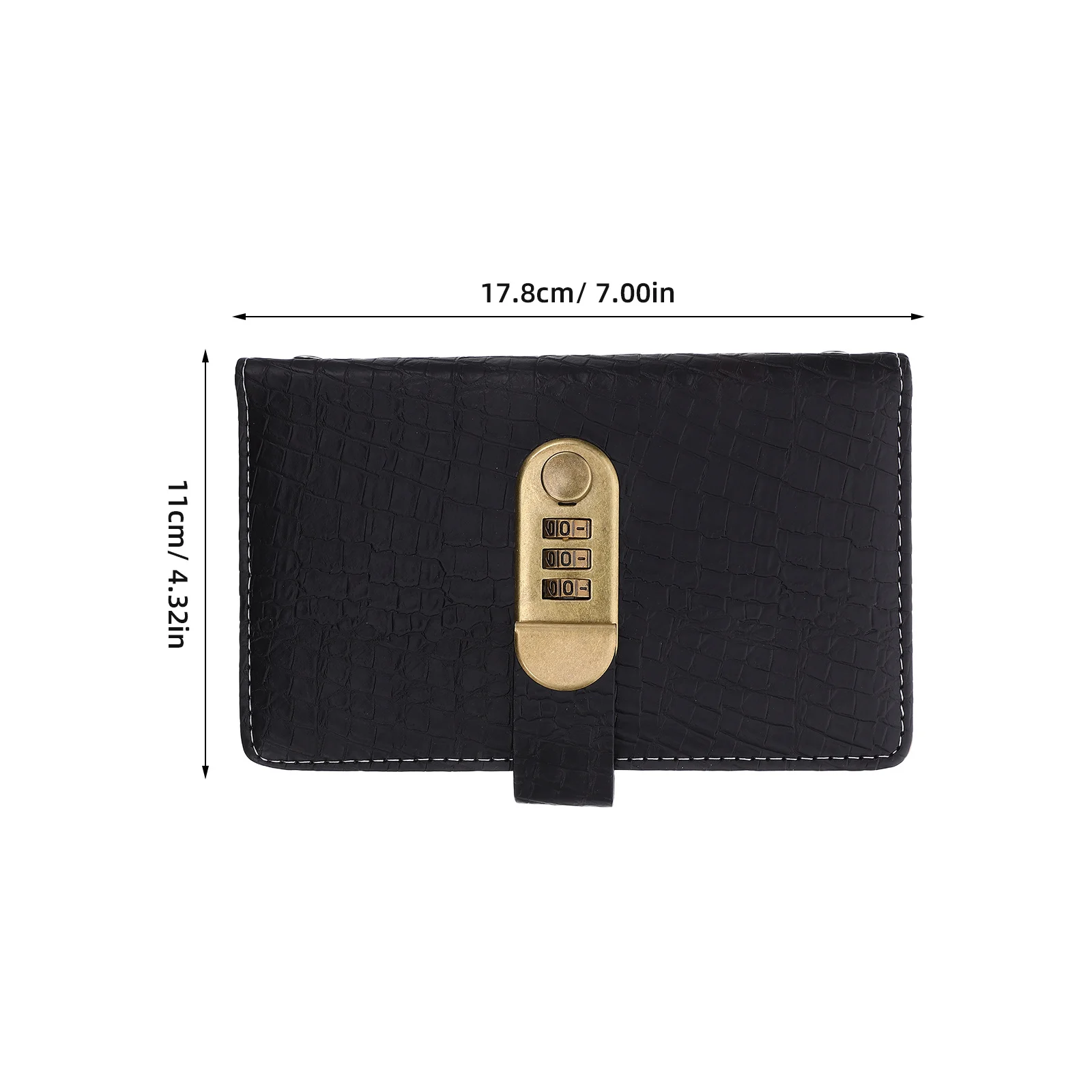 قفل بكلمة مرور توفير المال الموثق التمساح Pu مقاوم للماء التوفير المنظم 3 أرقام مخطط الميزانية مقفل للعائلة #3