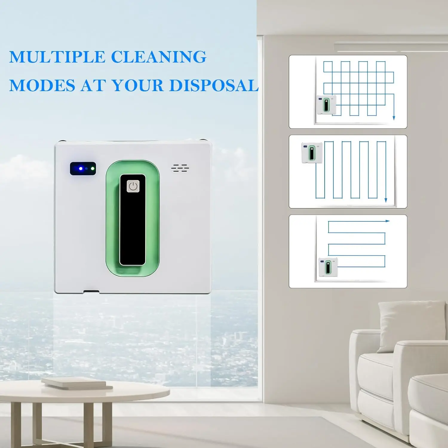 2026 New Upgrade Window Cleaning Robot with Ultra-Thin 5600PA Auto Dual Two-Way Automatic Smart Vacuum Cleaner Tiles/Class