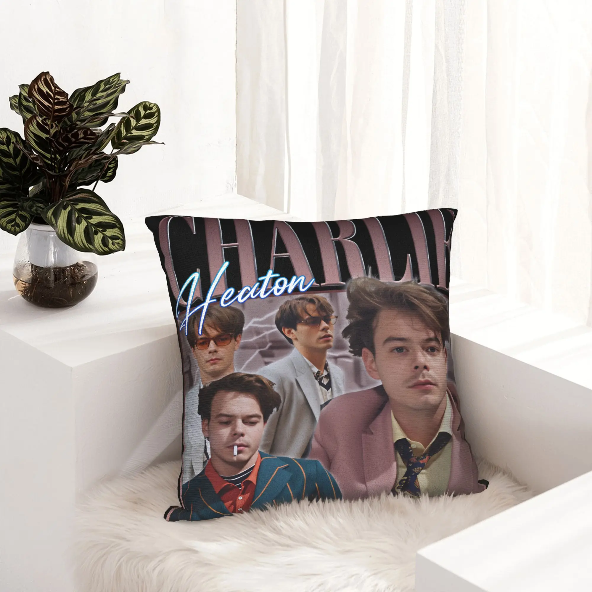 Charlie Heaton Pillow Cover  Design Cushion Cover Novelty Pillow Case For Sofa Couch Bed Living Room