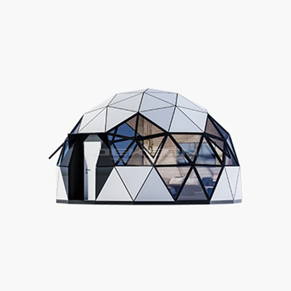 Jekeen Glass Geodesic Prefabricated Prefab Houses Foam Clear Dome Tent House Polystyrene China Price With Bathroom