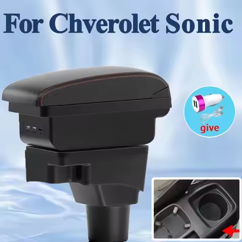 For Chevrolet Sonic Armrest For Chevrolet AveoⅡ 2011 2012 2013 2014 2015 Car center console Armrest box