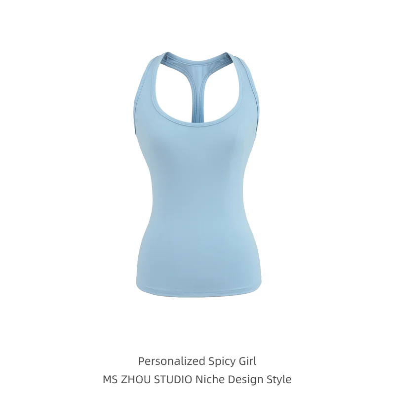 

Basic Qui Dry Yoga Fitn Women's Tank Top Summer New Sle Slimming Inner Wear Base Layer Top Strap Design Bal