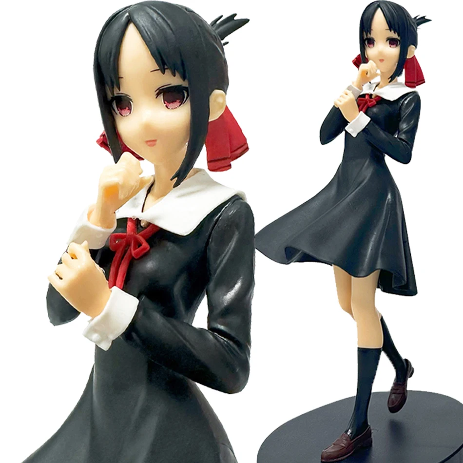 18cm Anime Figure Love is War Fujiwara Chika Shinomiya Kaguya Kawaii Girl Action Figure Collectible Model Doll Toy Gifts