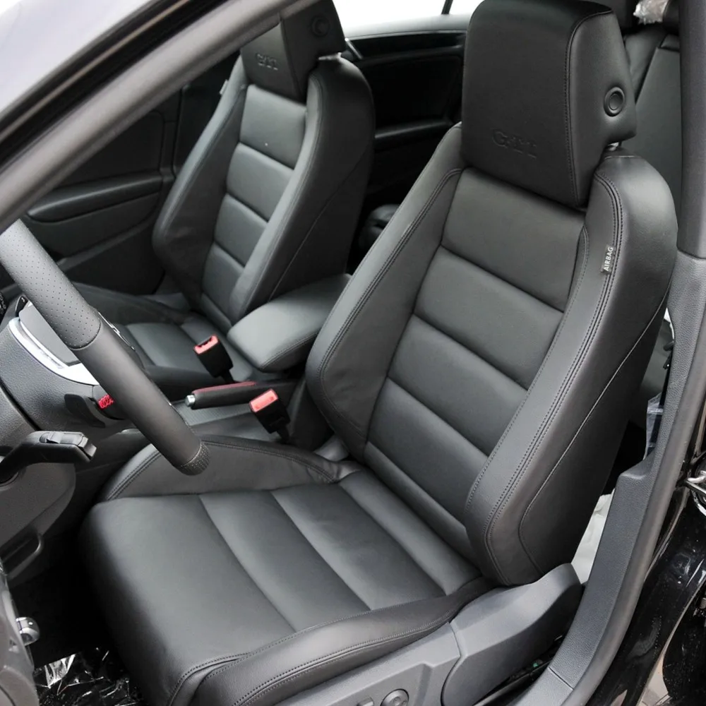 

For Volkswagen Golf 6 GTI 2009 2010 2011 2012 Faux Leather Custom Car Seat Covers Full Set Interior Protector Accessories