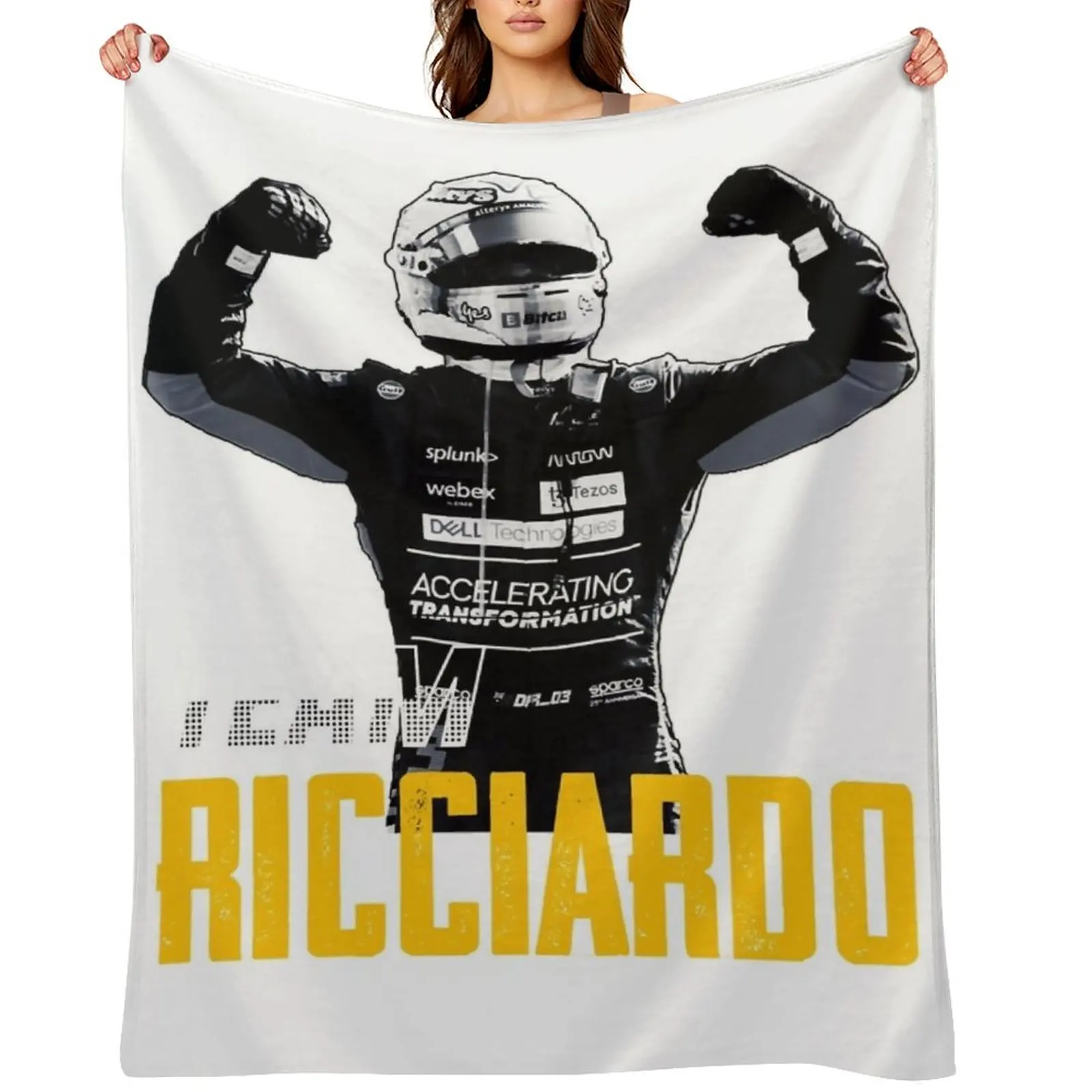 

Ricciardo Helmet Classic Throw Blanket heavy to sleep Designers Weighted Thermal Blankets