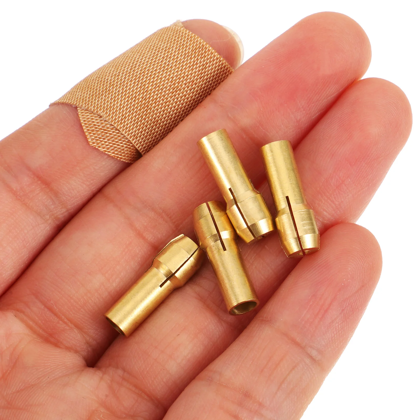 

10Pcs 2mm Copper Die Collet Quick Release Design Stable Reliable Operation for Electric Grinders Accessories Die Collet