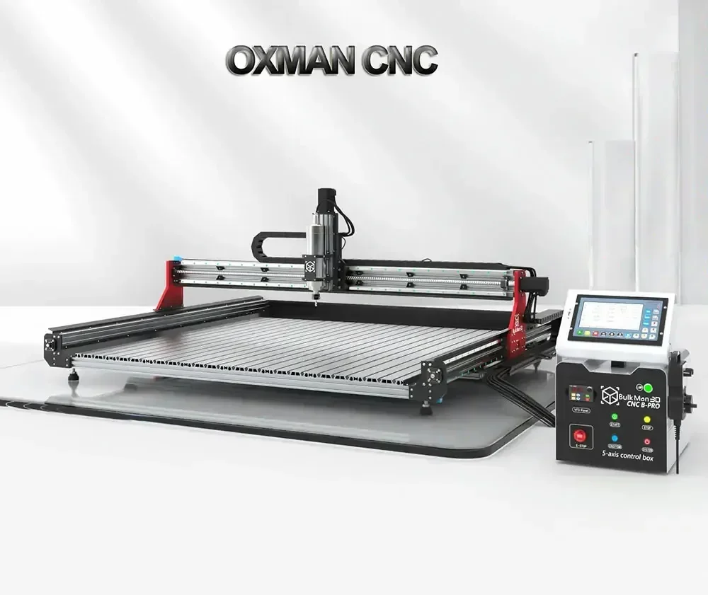 BulkMan3D 1500x1500 OX-MAN CNC Mechanical Complete Full Kit with 4Axis DDCS V4.1 Offline Control Box CNC Wood Router CNC Milling