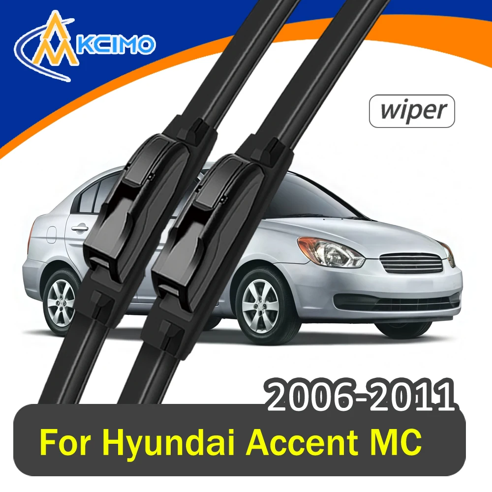 

Premium All-Season Front Wiper Blades Set For Hyundai Accent MC 2006-2011 Quiet Streak-Free Cleaning Simple Installation